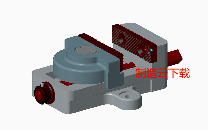 平口钳3D模型proe