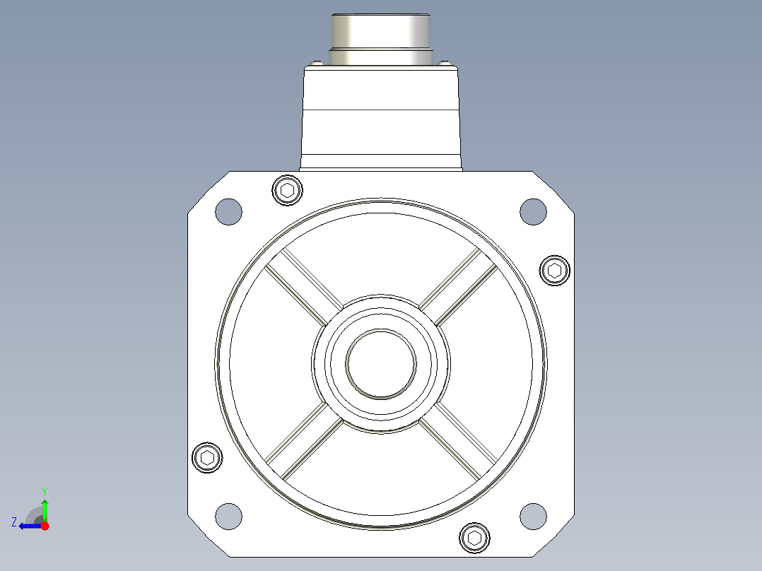 松下电机-MATSUSHITA_MSMF402L1C6右视图