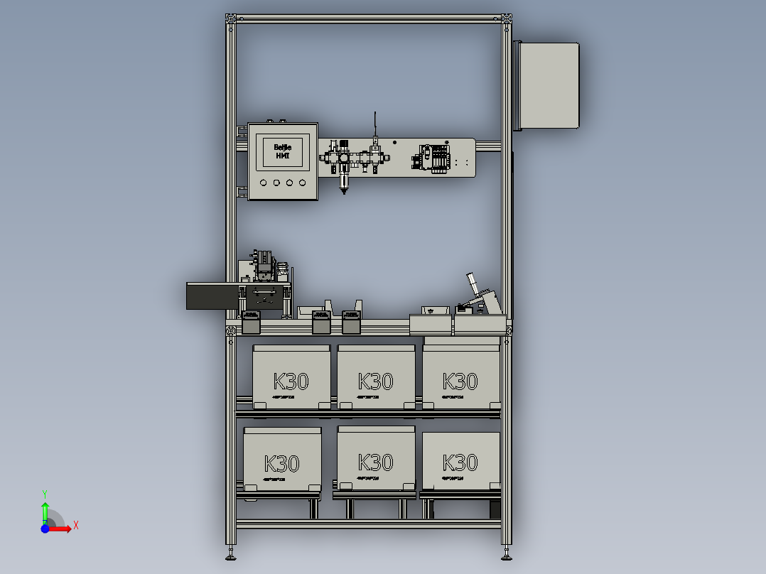 微动开关焊接工装前视图