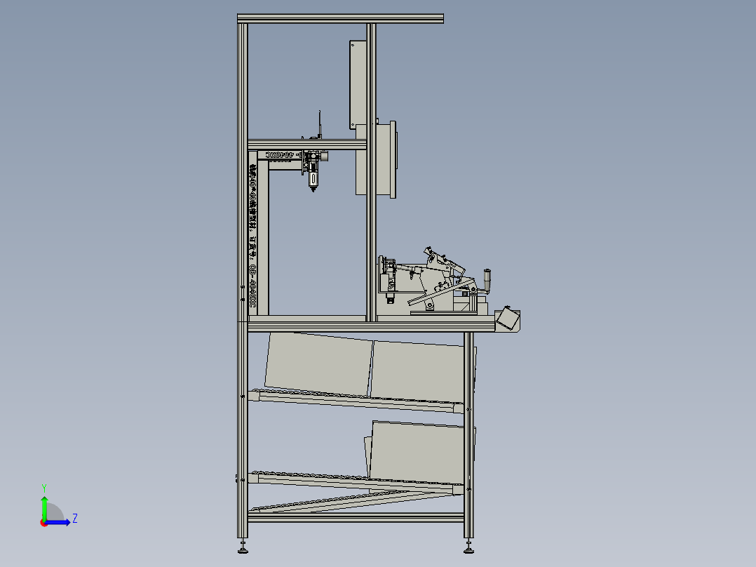 微动开关焊接工装左视图