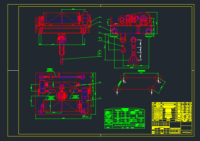 行架提升设备运行机构设计
