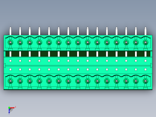 DEGSON 2EDG 系列 5.0mm 可插拔接线端子组-2EDGRH-5.0-30P-14-00AH俯视缩略图