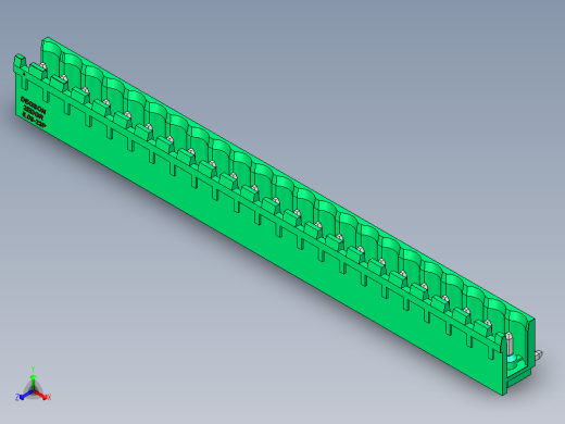 DEGSON 2EDG 系列 5.08mm 可插拔接线端子组-2EDGR-5.08-23P-14-00AH正等轴测缩略图