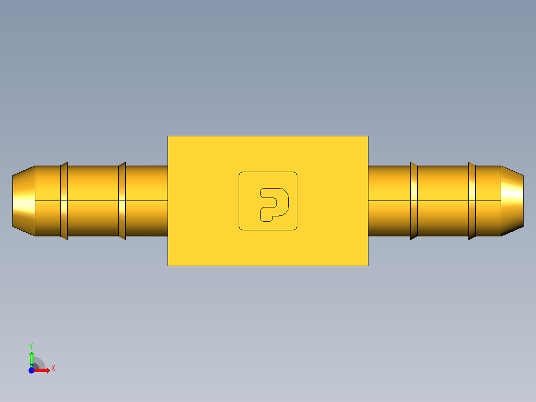 工业通用螺蚊管倒齿式工业硬管接头Male Branch Tee 232-4-1前视图