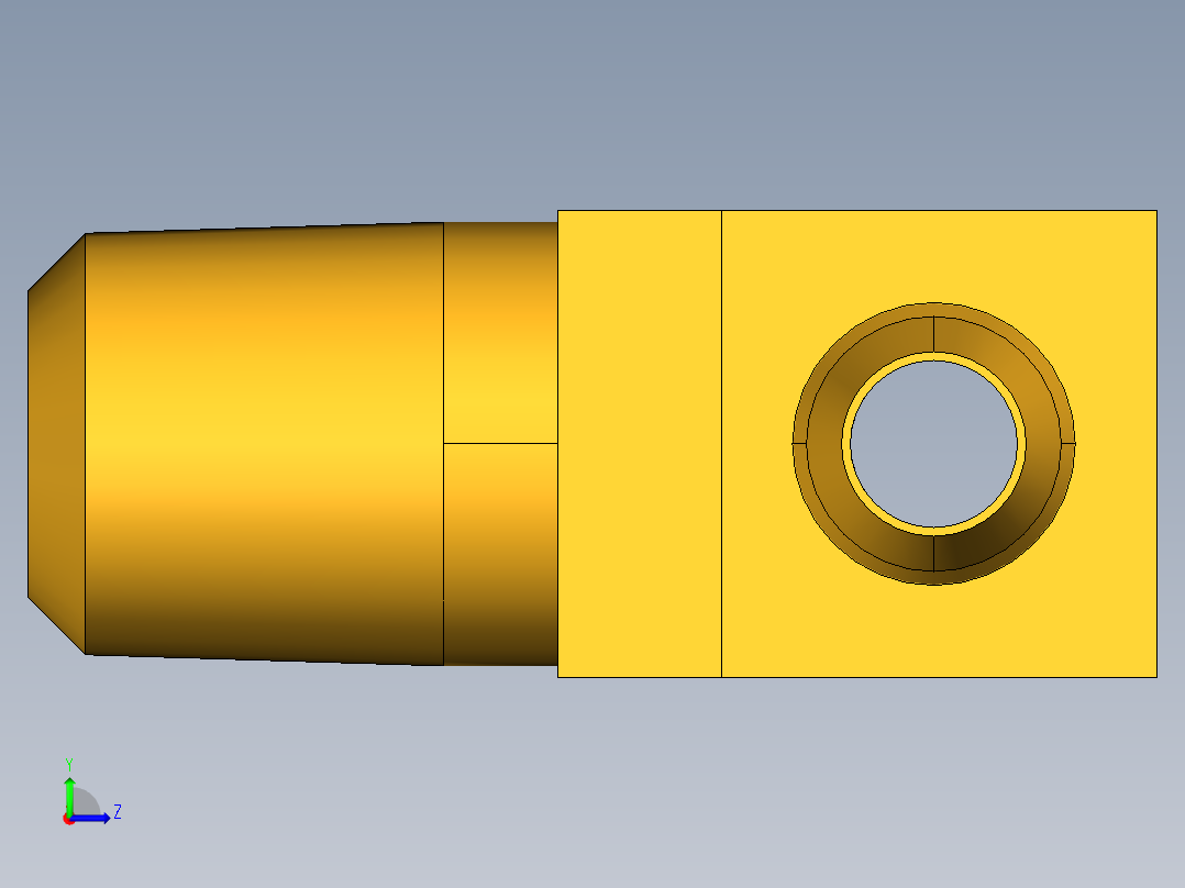 工业通用螺蚊管倒齿式工业硬管接头Male Branch Tee 232-4-1左视图