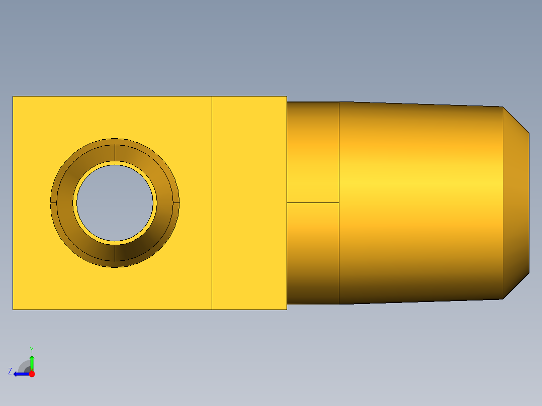 工业通用螺蚊管倒齿式工业硬管接头Male Branch Tee 232-4-1右视图