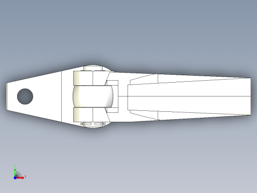下壓夾具2331(C)-3D多系列多零件图纸模型前视缩略图