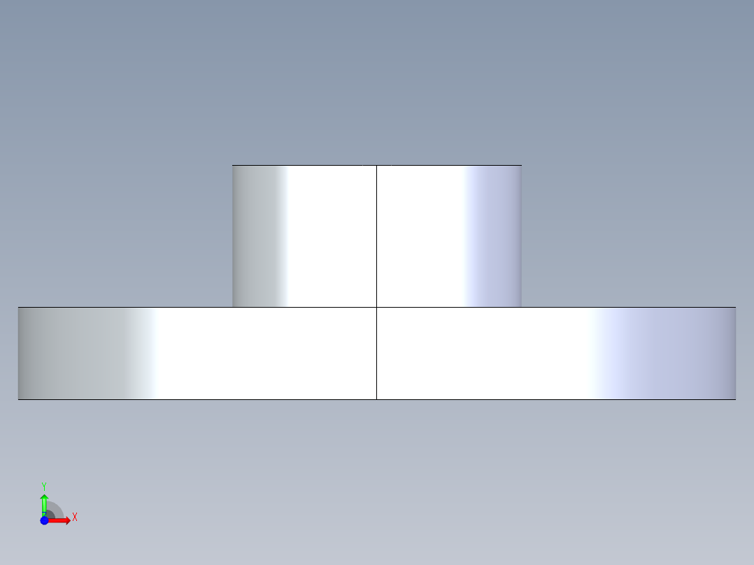 CPVC管件23-Sch80_Flange One-Piece_SOC_9851-010_1in前视图