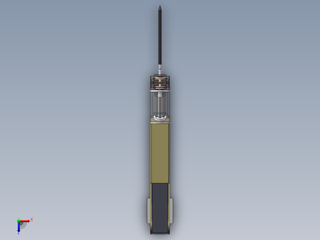 液压振动钻 (2)俯视图