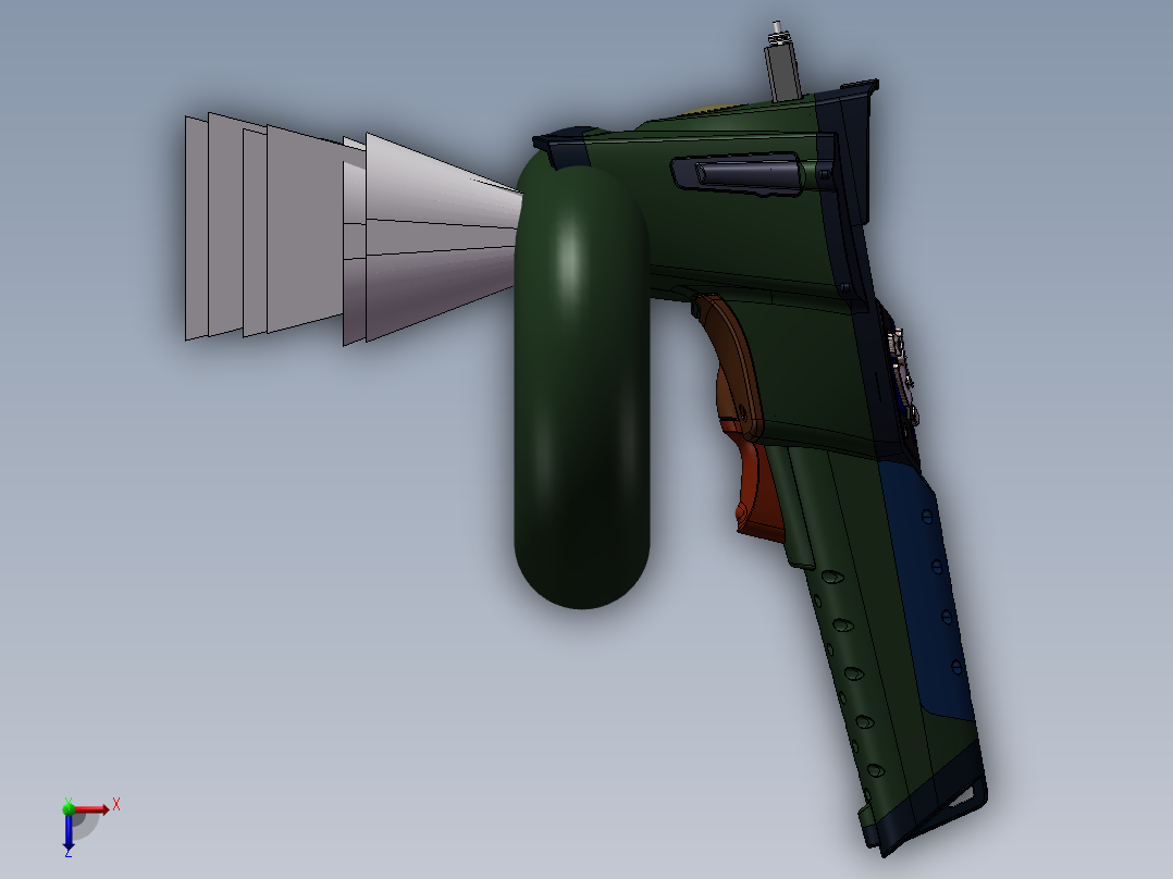 终端扫描仪 3D模型俯视图