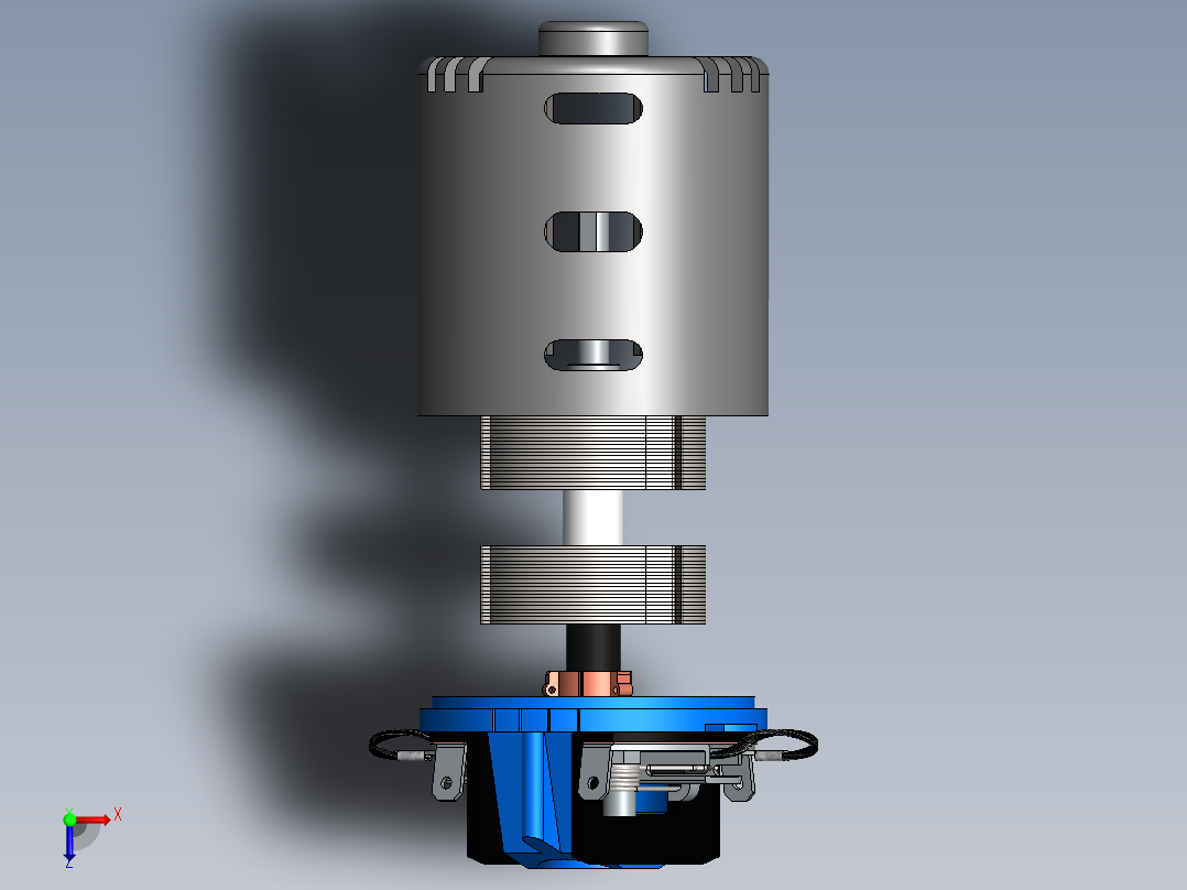 直流电动机3俯视图