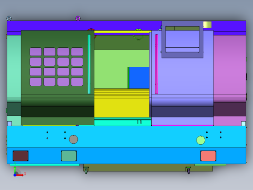 卧式高精密刀架ck6150机床前视缩略图