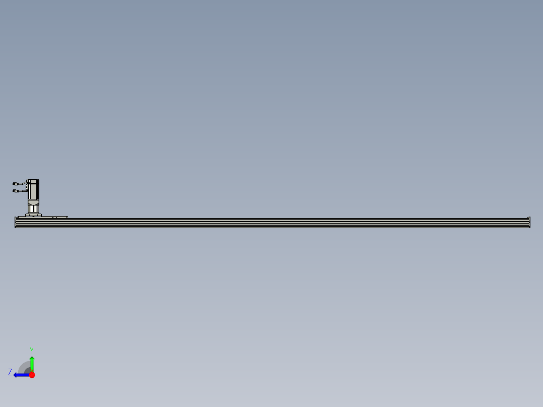 东锦齿条传动DH136G-S2550-BU-减速机+P400W右视图