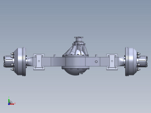 五十铃（1043）汽车后桥驱动桥总成前视缩略图