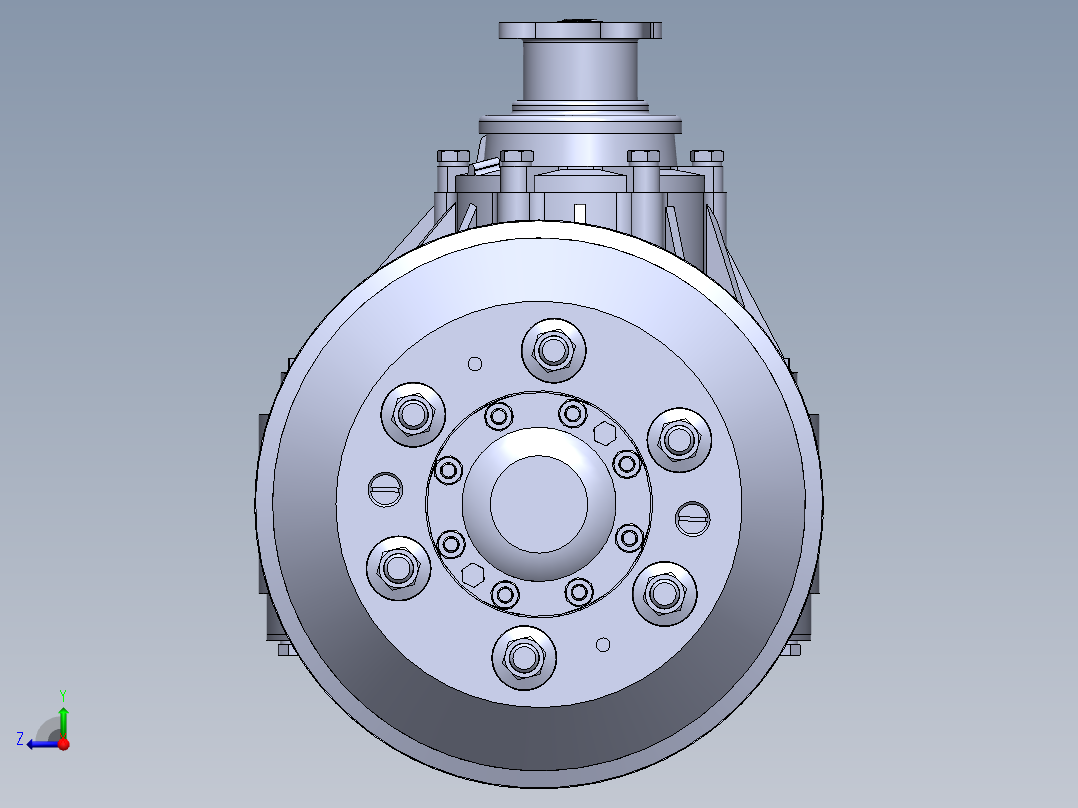 五十铃（1043）汽车后桥驱动桥总成右视图