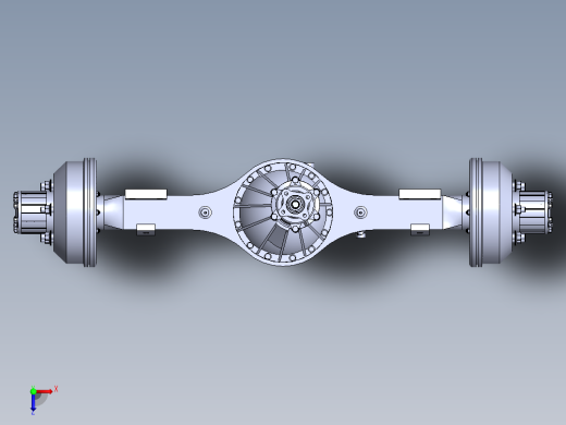 五十铃（1043）汽车后桥驱动桥总成俯视缩略图