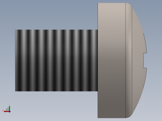 螺丝 M3 十字盘头-M3 x 4 Screw head.SLDPRT后视缩略图