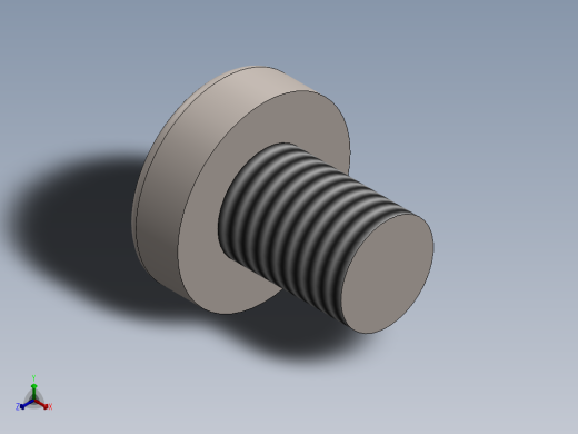 螺丝 M3 十字盘头-M3 x 4 Screw head.SLDPRT正等轴测缩略图