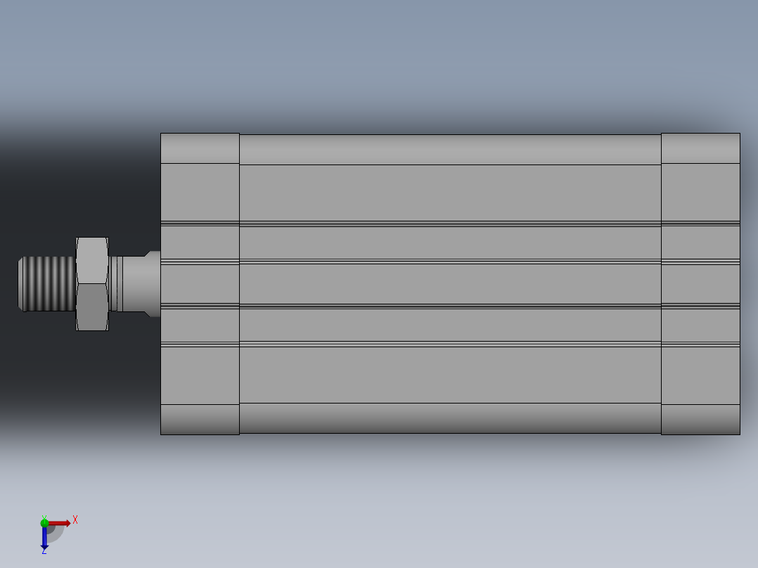 气缸ACE40X60SB俯视图