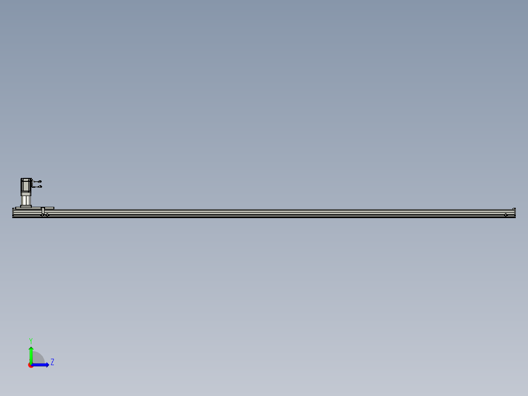 东锦齿条传动DH175G-L167-S3650-BU-减速机+750W.STEP左视图