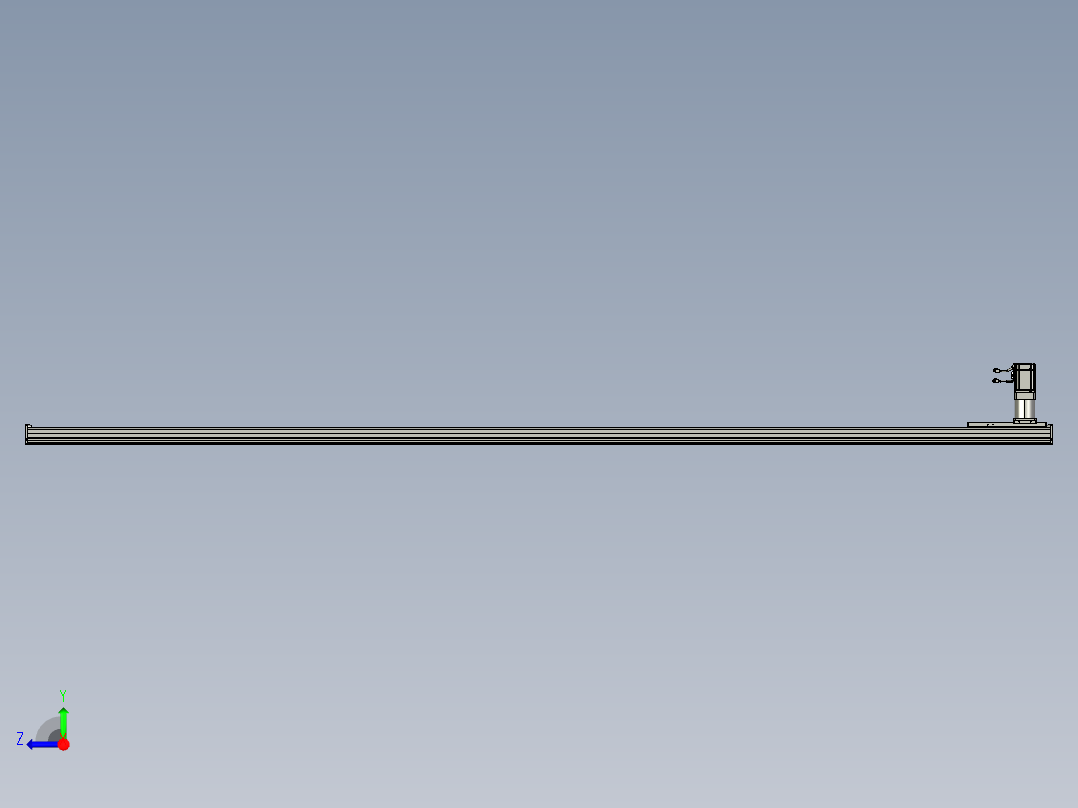 东锦齿条传动DH175G-L167-S3650-BU-减速机+750W.STEP右视图