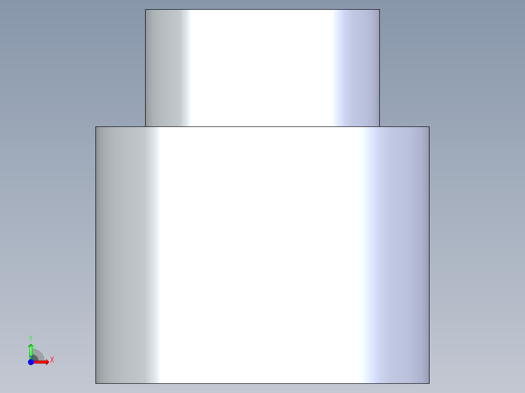 聚氯乙烯配件13-Sch80_ReducerCoupling_FPTxFPT_830-072_0.5in x 0.25in前视图