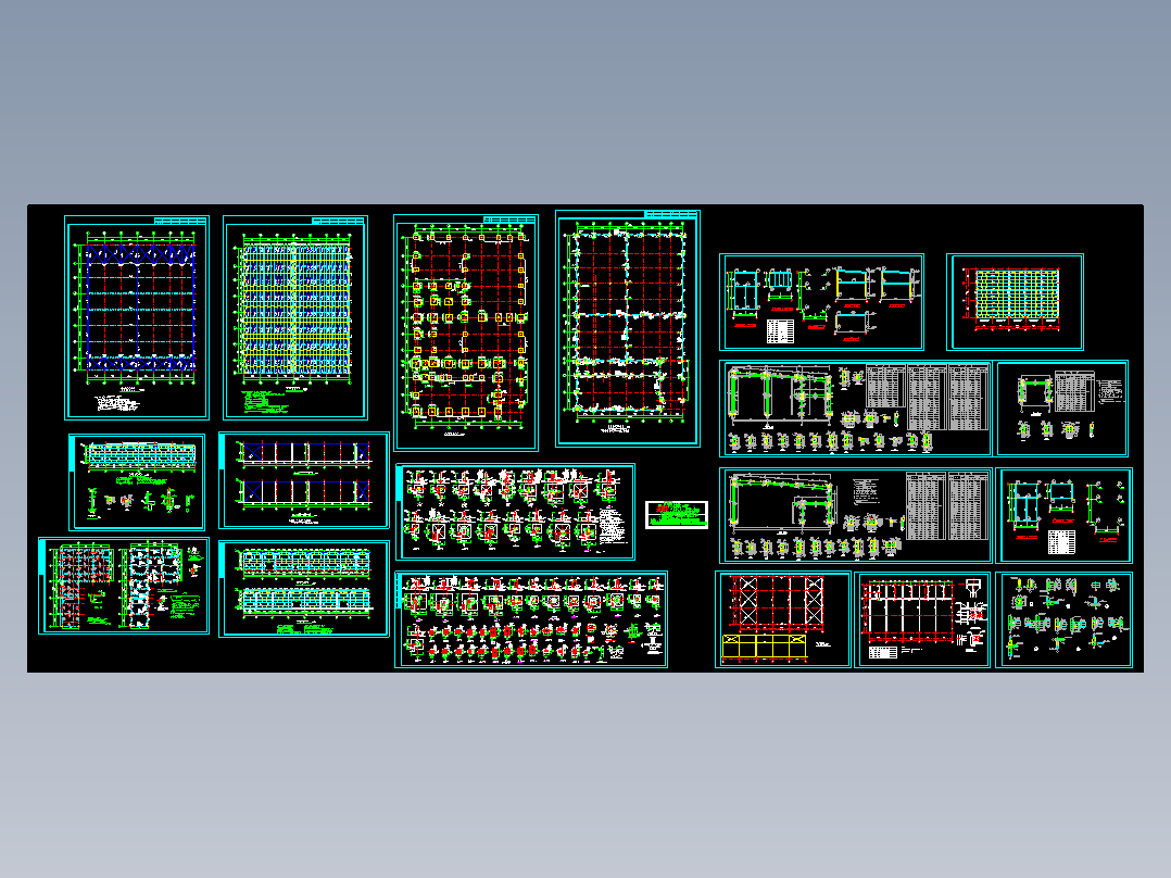 本田展厅建筑结构全图CAD