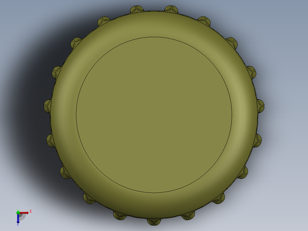 瓶盖、盖子(21)俯视图