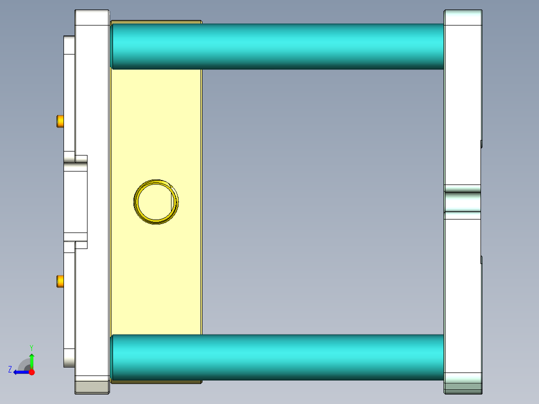 SPS-笔记本CNC工装夹具三维模型CNC2-0107右视图