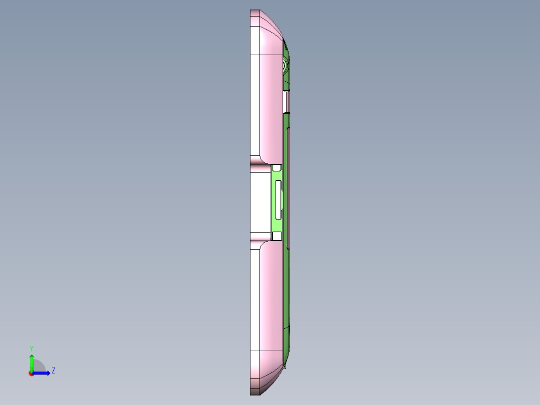 FONE-D笔记本CNC工装夹具三维模型-DAMO-0126左视图