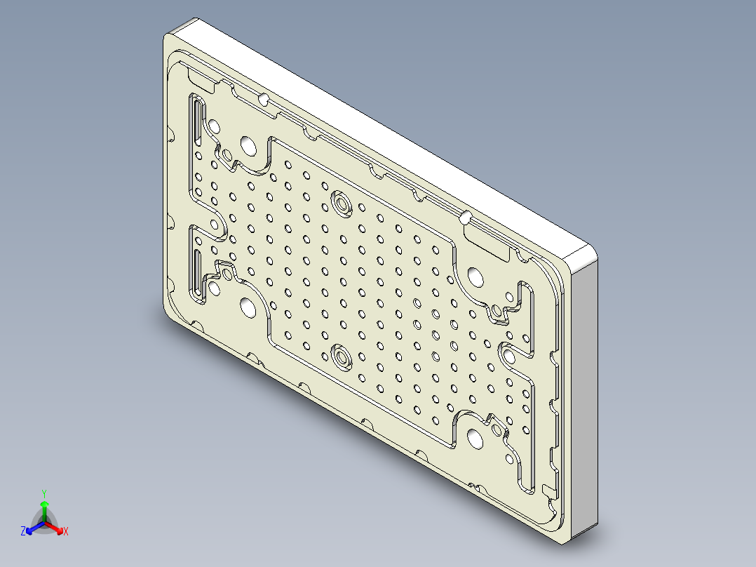 Z581C-笔记本CNC工装夹具三维模型CNC4-1106主视图