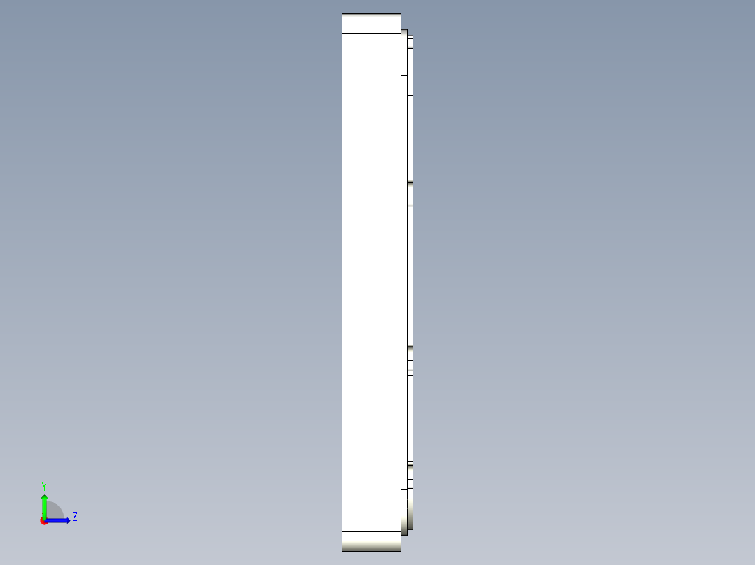 Z581C-笔记本CNC工装夹具三维模型CNC4-1106左视图