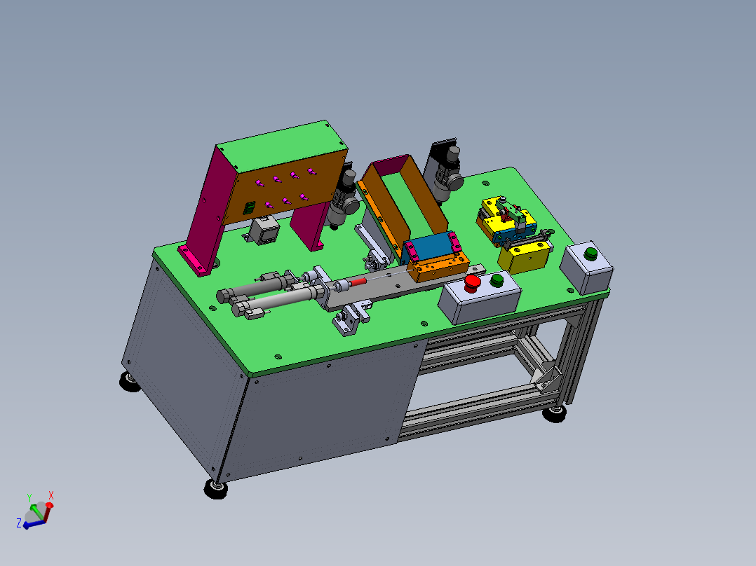 小长轴半自动压入设备sw20可编辑