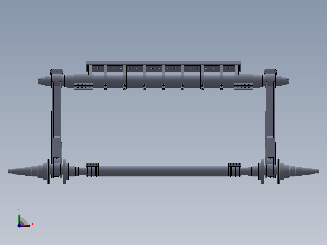 四连杆打纬机构前视图