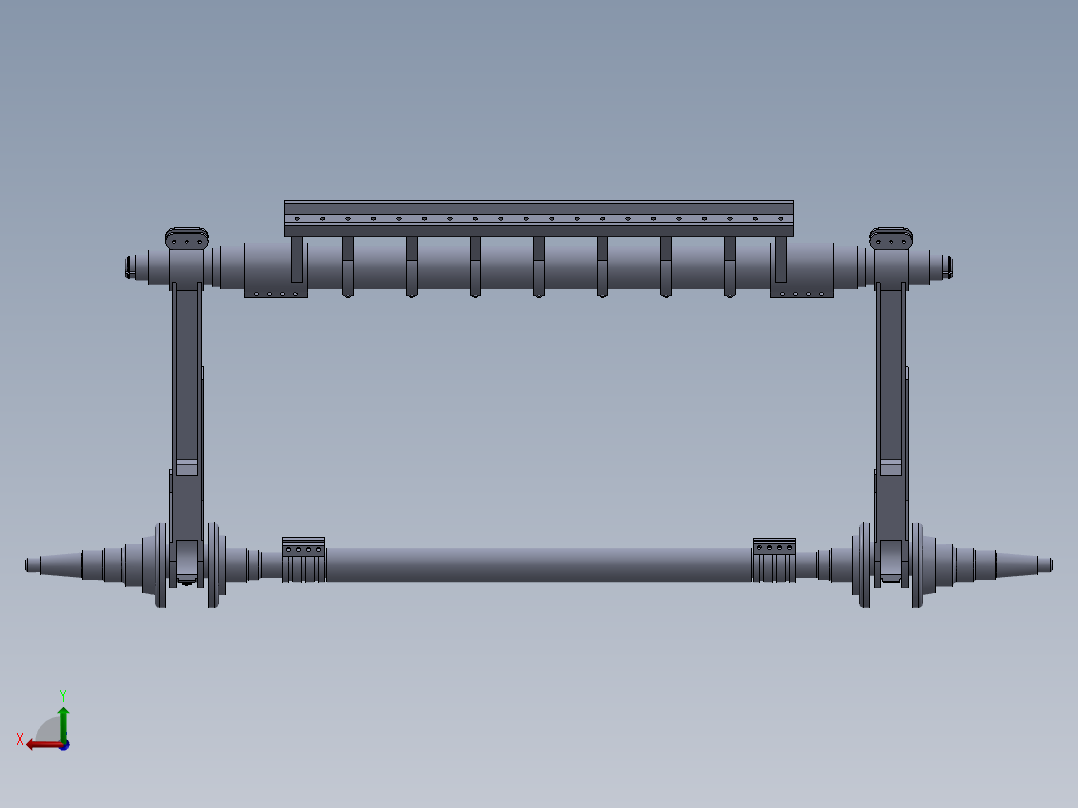 四连杆打纬机构后视图