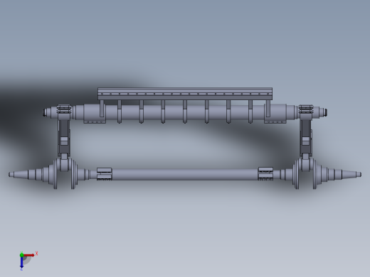 四连杆打纬机构俯视缩略图
