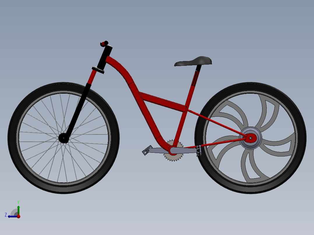 TC9电动自行车  sw24右视图