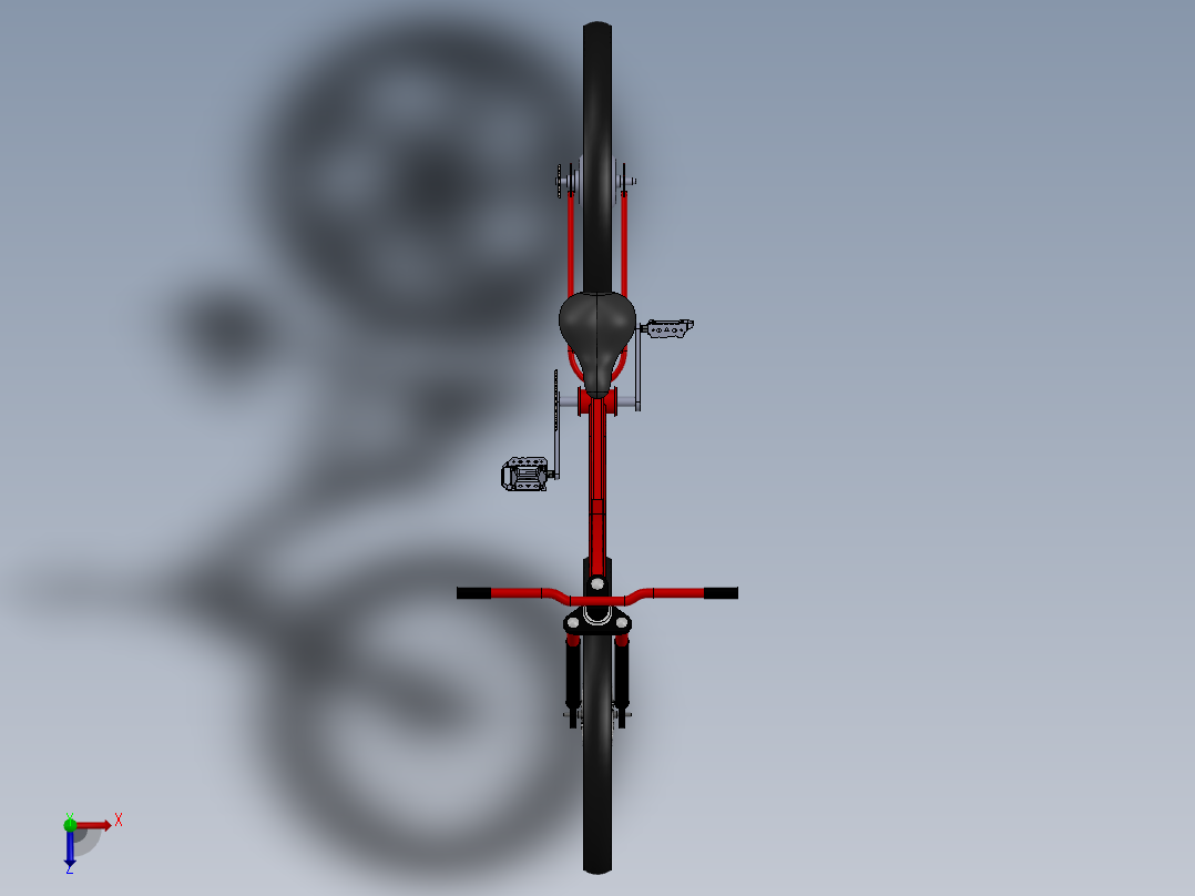 TC9电动自行车  sw24俯视图