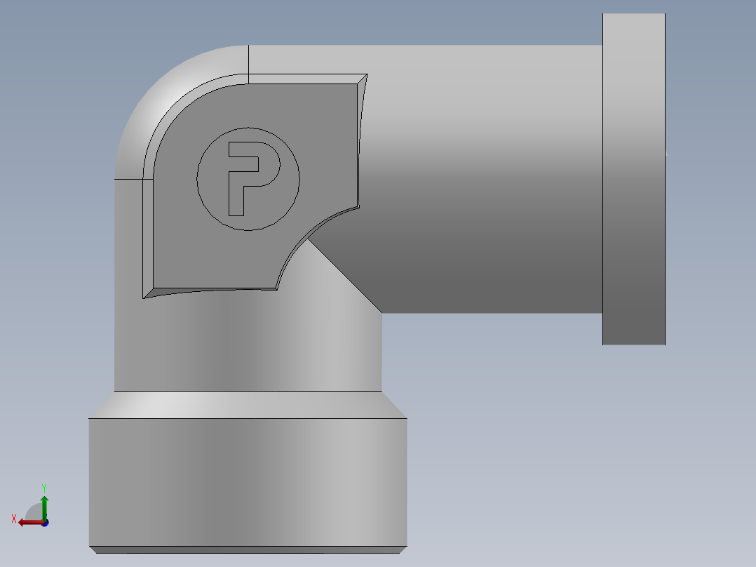 法兰接头、1DFS9-52-20后视图