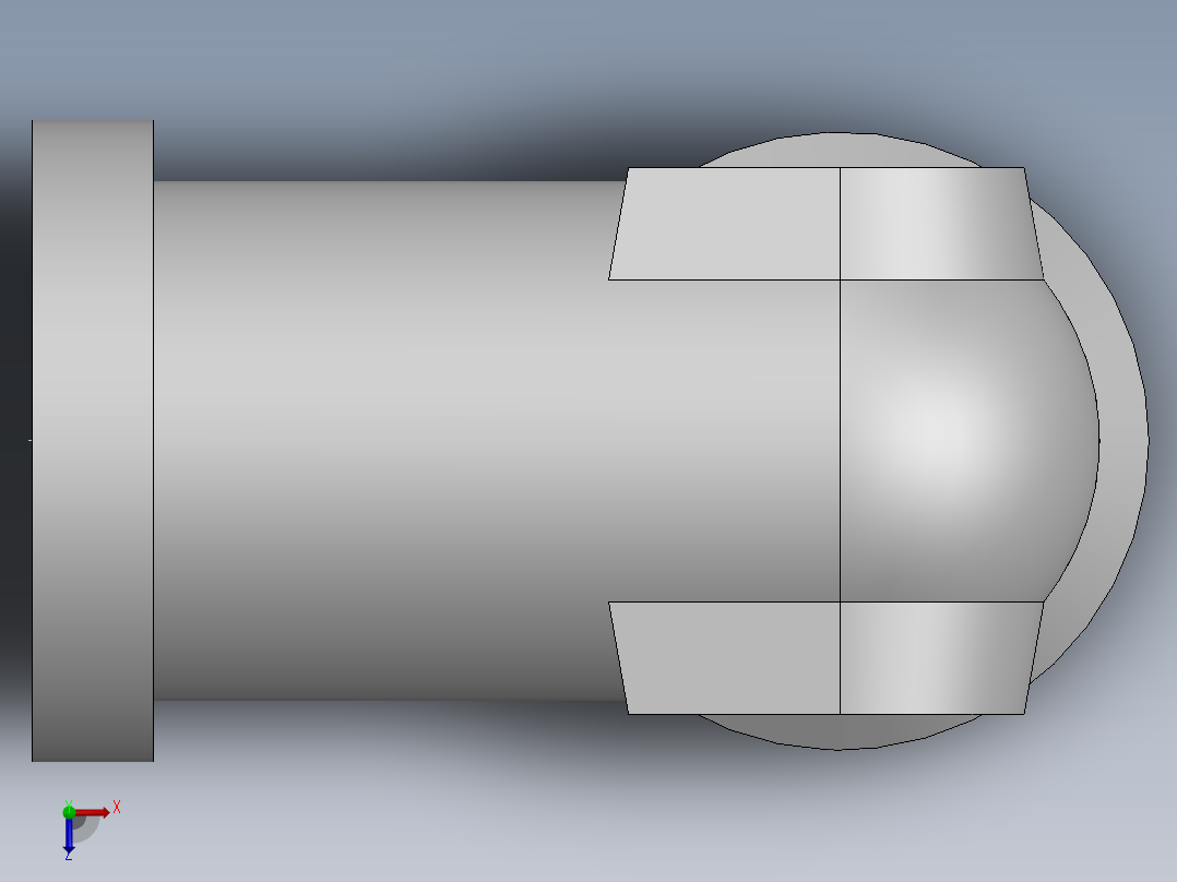 法兰接头、1DFS9-52-20俯视图