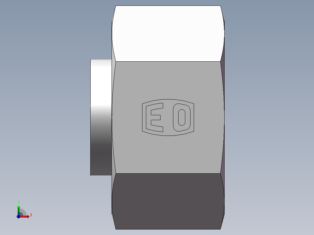 锥孔螺堵、9D-42前视图