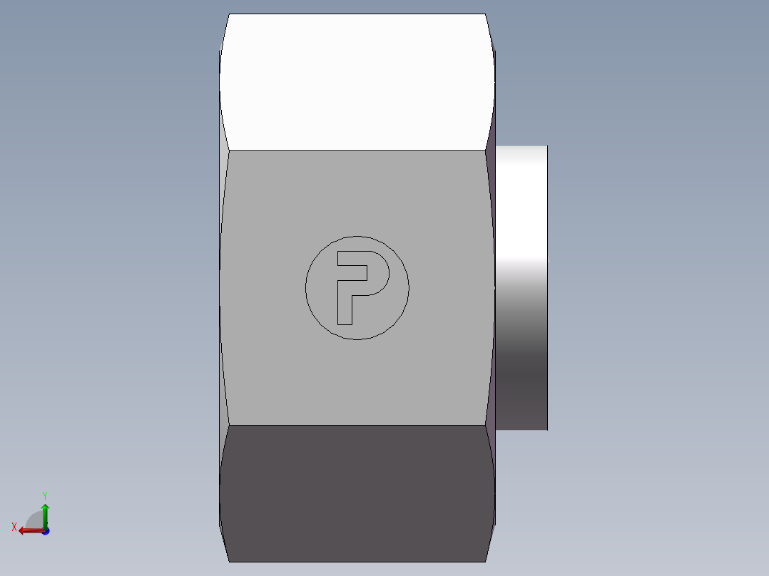 锥孔螺堵、9D-42后视图