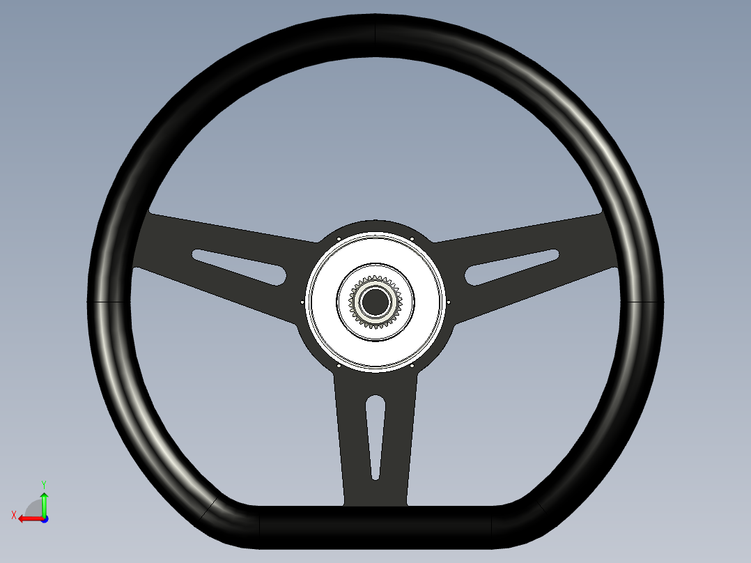 带 RCR 的 GT40 方向盘后视图