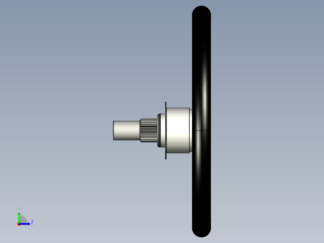 带 RCR 的 GT40 方向盘左视图