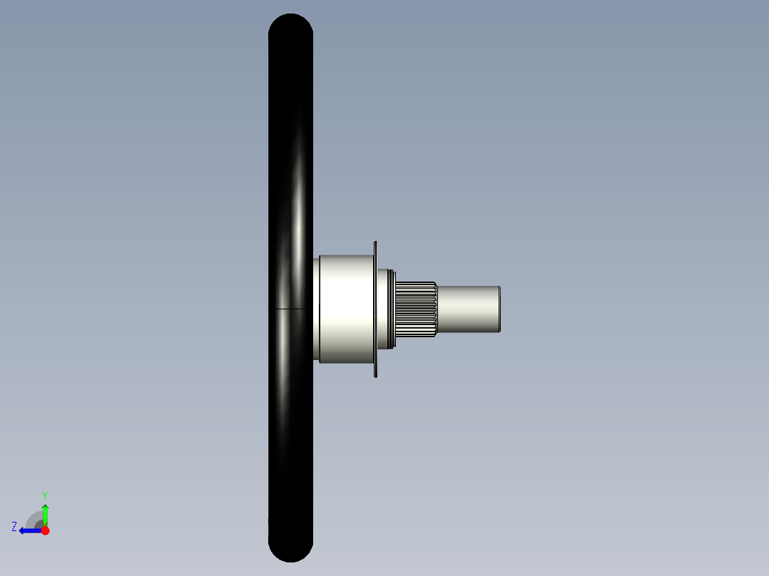 带 RCR 的 GT40 方向盘右视图