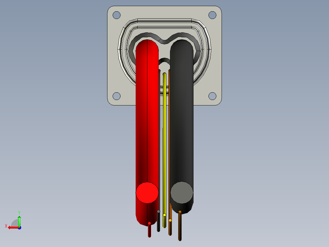接插件(223)后视图