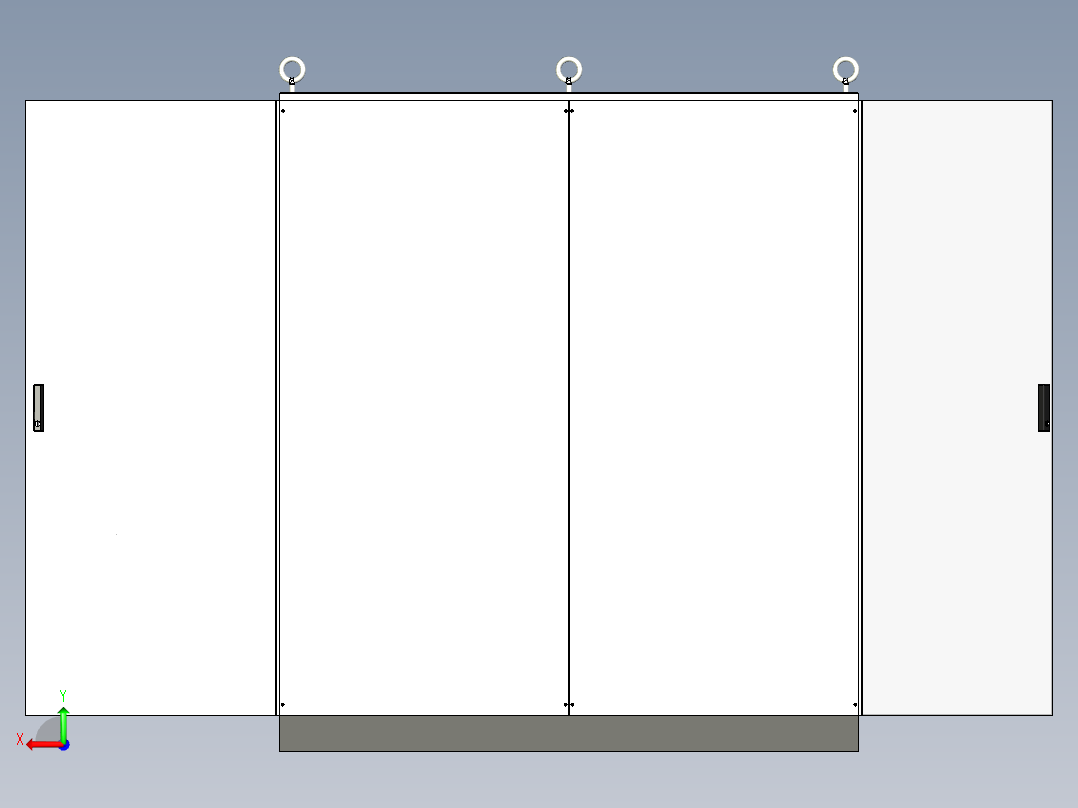 双电源刀开关plc控制柜后视图