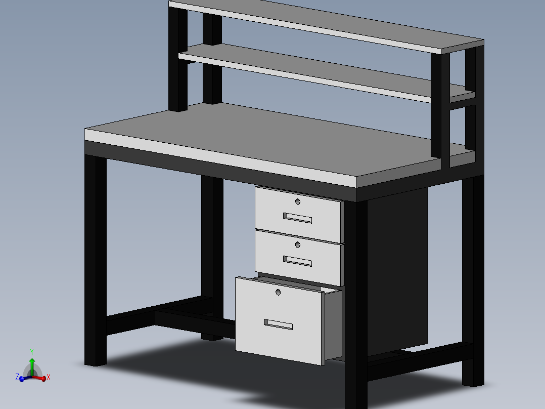 办公桌和货架12