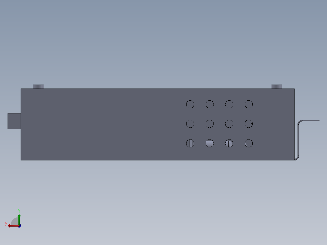 电源模块后视图