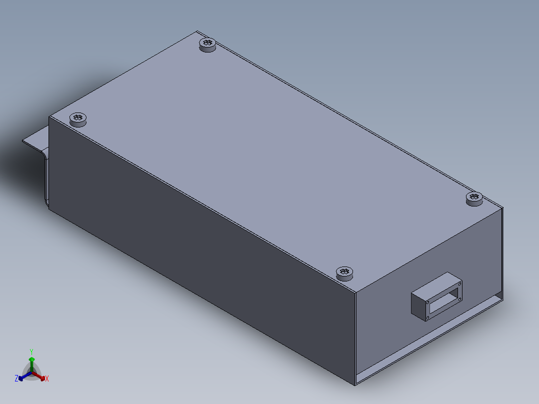 电源模块正等轴测图